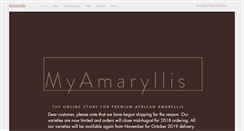 Desktop Screenshot of myamaryllis.com