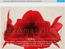 Tablet Screenshot of myamaryllis.com